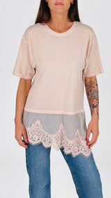 T shirt pizzo maltinta Twin
