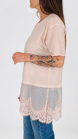 T shirt pizzo maltinta Twin