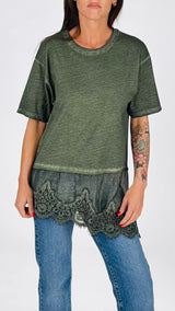 T shirt pizzo maltinta Twin