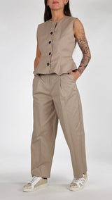 Gilet tela godet T.