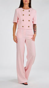 Giacca corta twill fiammato H.