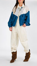 Bomber chambray pizzo Vic.