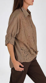 Camicia mussola macramé You.