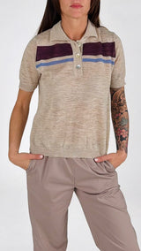 Polo lino riga Vic.
