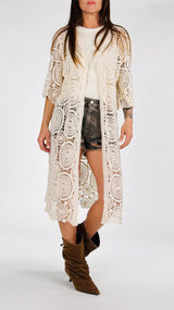 Cardigan lungo crochet H.