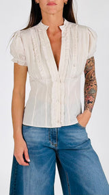 Camicia coreana rouches H.