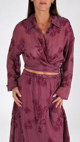 Camicia fusciacca mussola ricami H.