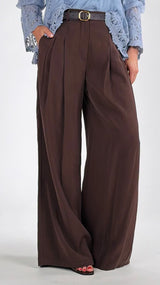 Pantalone palazzo cupro Vic.