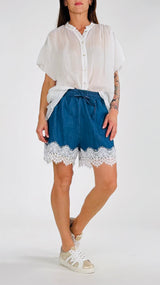Short chambray pizzo Vic.