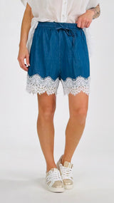 Short chambray pizzo Vic.