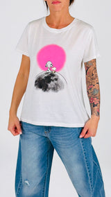 T-shirt Snoopy moon