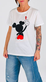 T-shirt Topolino cuori
