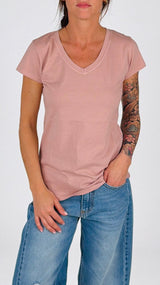 T-shirt V fiammata