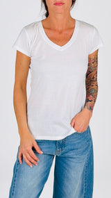 T-shirt V fiammata