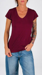 T-shirt V fiammata