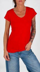 T-shirt V fiammata