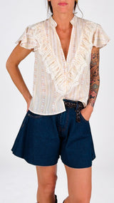 Camicia V rouches provenzale You