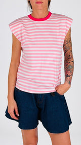 T-shirt righe spalline H.