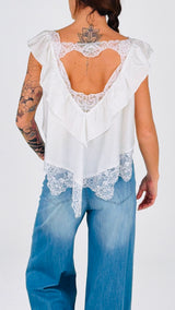 Top volant+pizzo H.