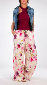Pantalone f. fiori H.