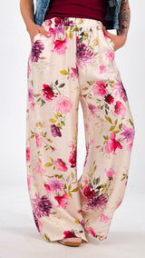 Pantalone f. fiori H.