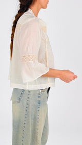 Camicia mussola 3/4 passamaneria H.