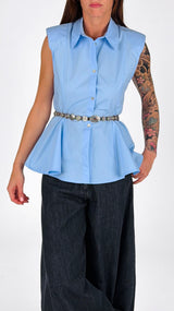 Camicia spallina fondo godet H.