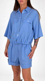 Camicia lino coulisse H.