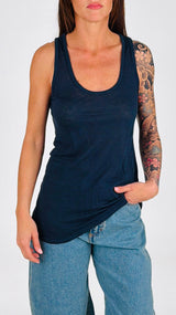 Canotta lino Twin