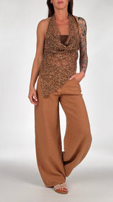 Top rete paillettes H.