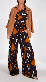 Pantalone fantasia geometrica H.
