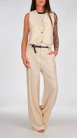 Gilet corto twill viscosa H.