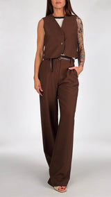 Gilet corto twill viscosa H.