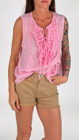 Camicia smanicata mussola smerli