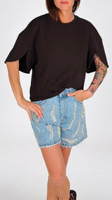 T-shirt scatolina manica aperta Vic.