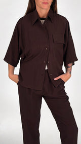 Camicia kimono washed H.