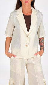 Giacca lino natural H.