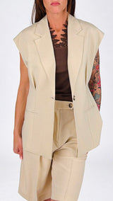 Gilet lino aletta Vic.