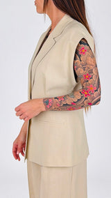 Gilet lino aletta Vic.