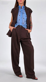 Pantalone lino palazzo pences Vic.
