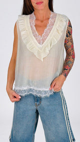 Canotta organza corteccia H.