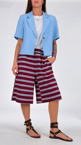 Bermuda jersey righe T.