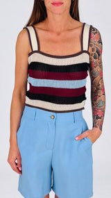 Top crochet righe Vic.