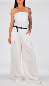 Pantalone pences lino viscosa H.