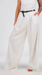 Pantalone pences lino viscosa H.