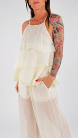 Top organza balze H.