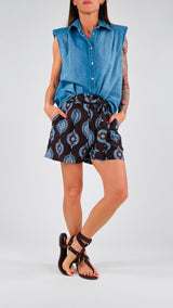 Short viscosa fantasia elastico