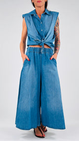 Gaucho chambray Kiki
