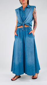 Gaucho chambray Kiki