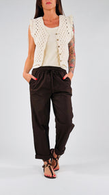Pantalone tela vela coulisse H.